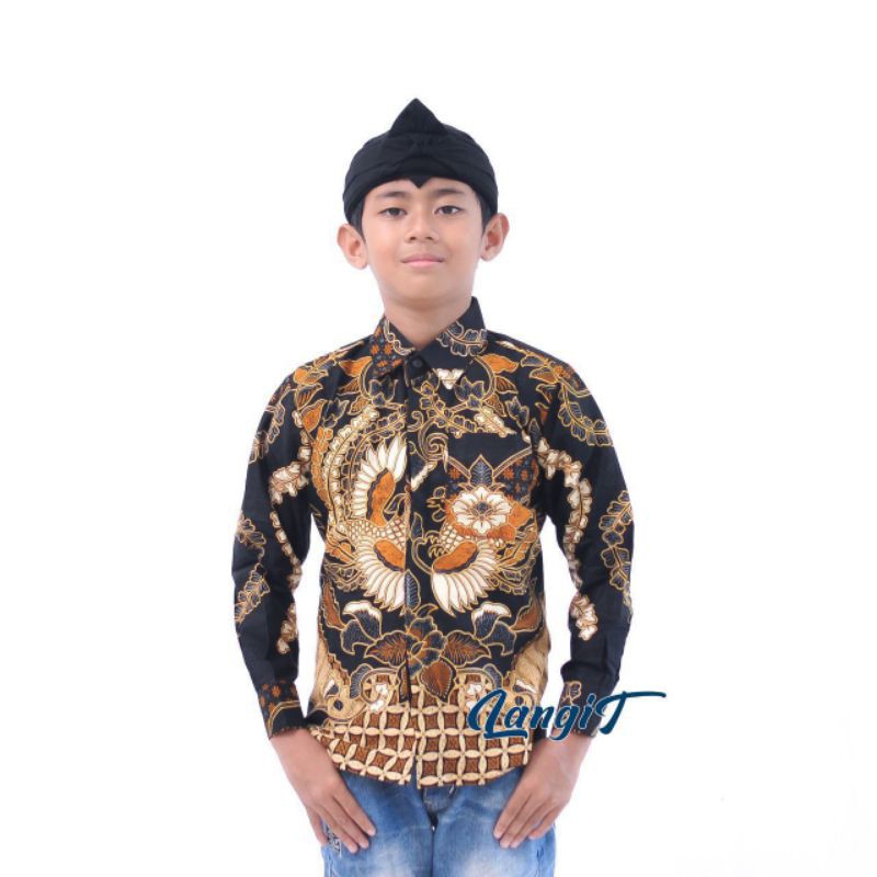 KEMEJA BATIK ANAK LAKI-LAKI LENGAN PANJANG USIA 2-10 Tahun