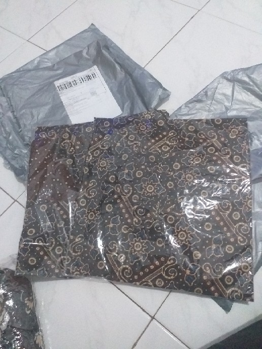 Kemeja Batik Lengan Pendek 021 Risna Batik Hrb026 Hem Batik Murah Seno Sogan Bakung Padi Manggar