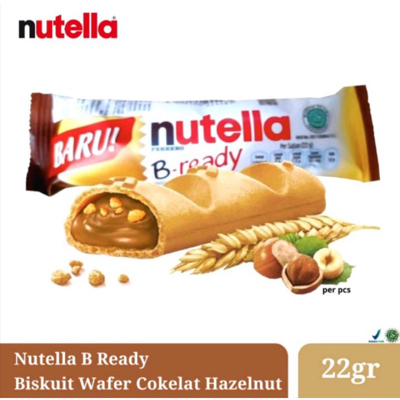 

Nutella B-ready Wafer Hazelnut Cokelat 22gr