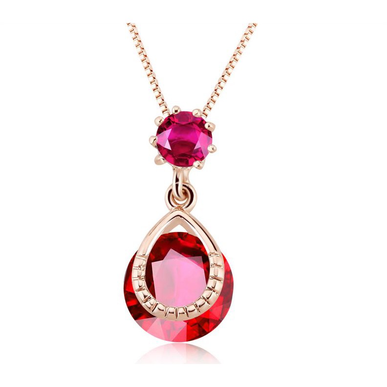 Sovereign Stone Kalung Kristal Impor Wanita Crystal Pendant Cewek Cantik Hadiah Kado Ultah Elegan