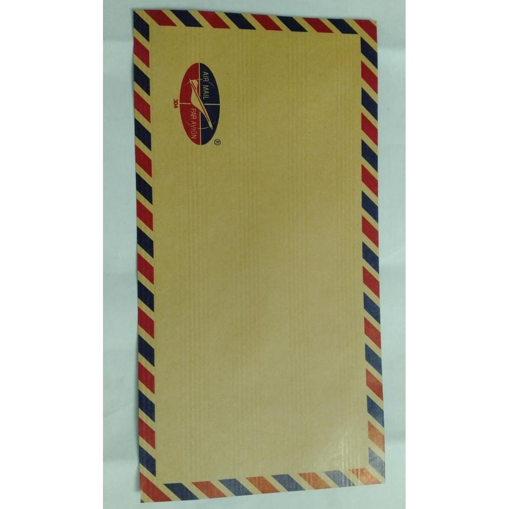 

AMPLOP COKLAT / AMPLOP DOKUMEN GLOBE AIRMAIL 304 TALI 13.5X27.5 CM 1 PAK ISI 100