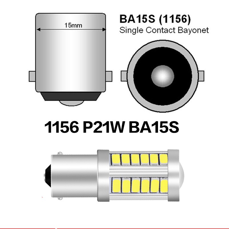 Kualitas tinggi sepeda motor mobil 33LED dipimpin lampu, Lampu rem, Lampu sein, T20 1156 1157 P21W