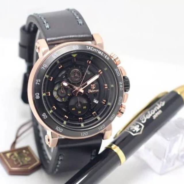 Jam Tangan Sport Original Tetonis Chrono + Pen