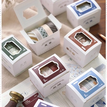 

5 pcs selotip atau Washi Tape Lucu untuk Planner Decoration