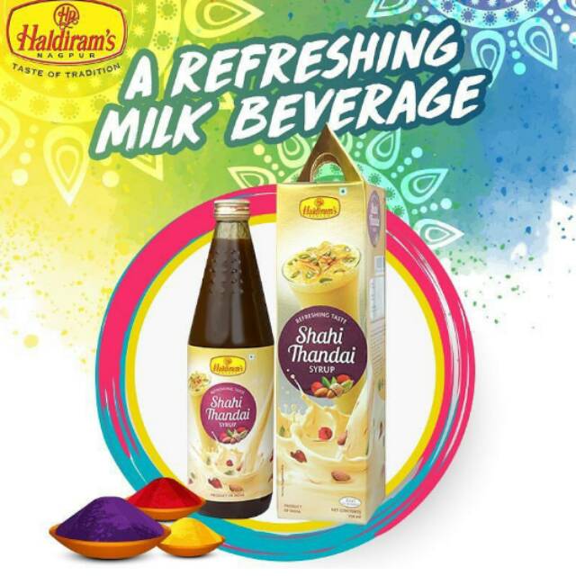 

Haldirams Shahi Thandai Syrup / Minuman khas India