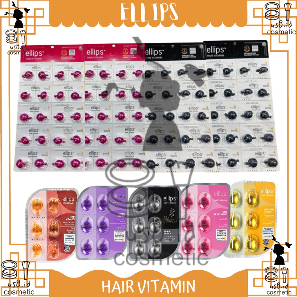 Ellips Hair Vitamin / Nutrisi / Treatment / Rambut / KINO / Elips