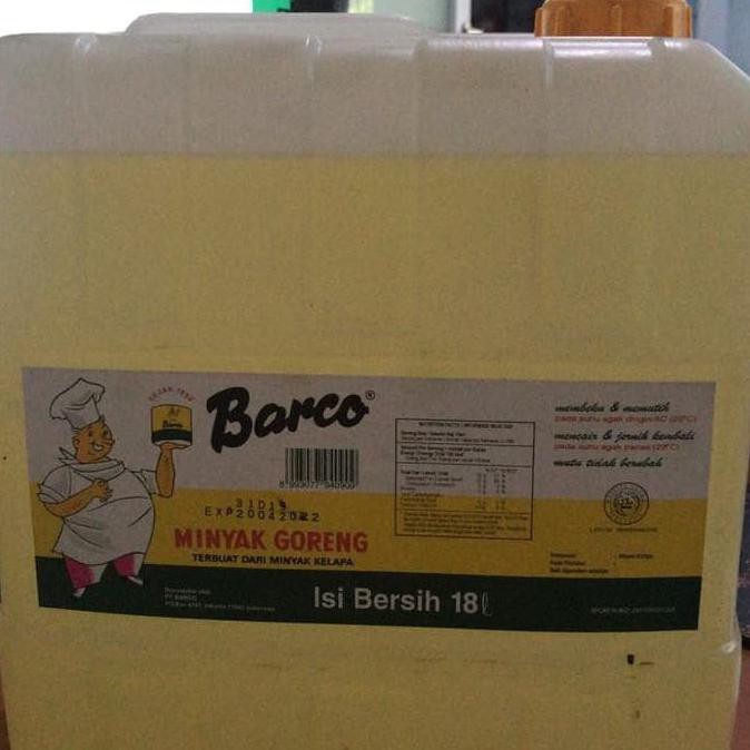

Minyak Goreng Barco 18 L BERGARANSI
