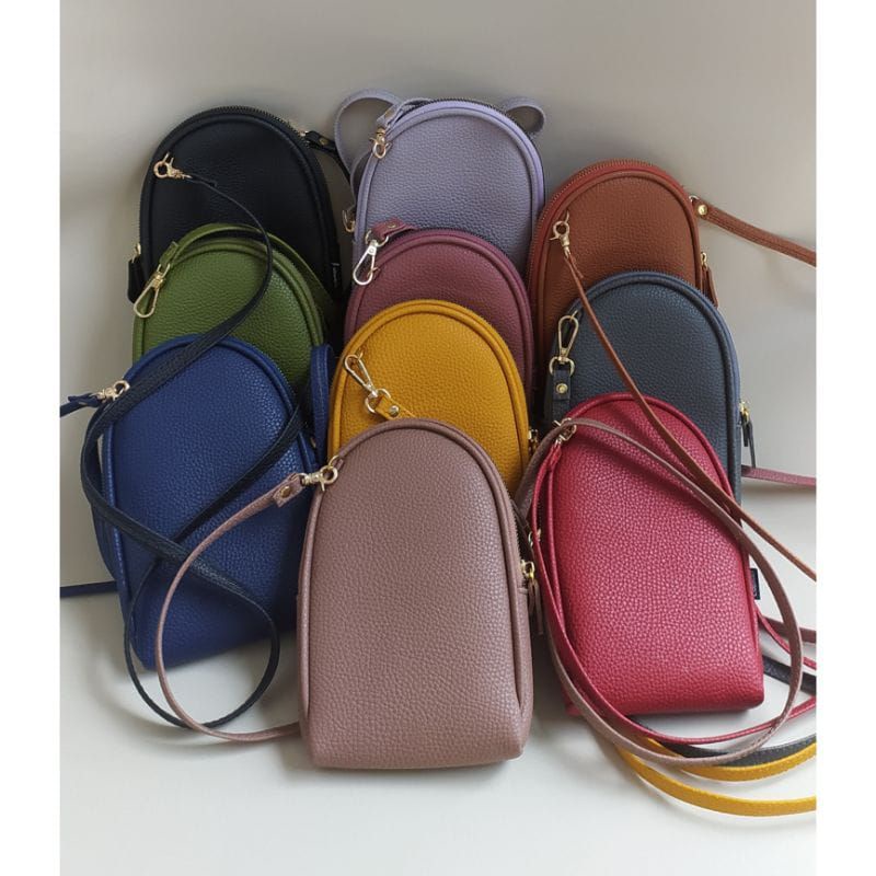 CEKTOKOTATI12 - TAS HP SELEMPANG WANITA MINI SLING BAG MURAH BISA COD SIMPEL READY BAYAR DI TEMPAT