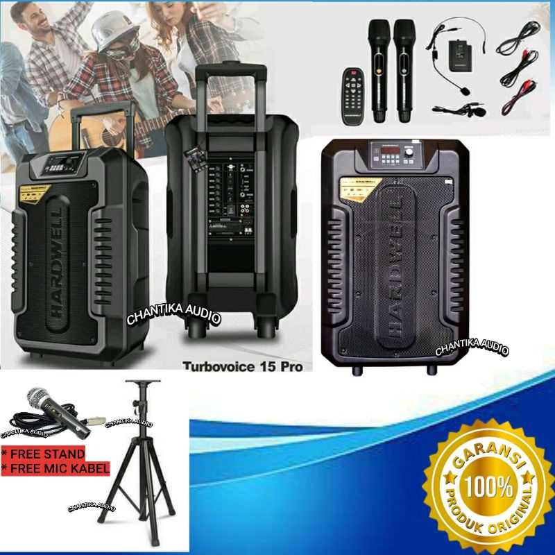 Speaker 15 inch original hardwell turbovoice 15 pro turbo voice 15 pro portable meeting wireless fre