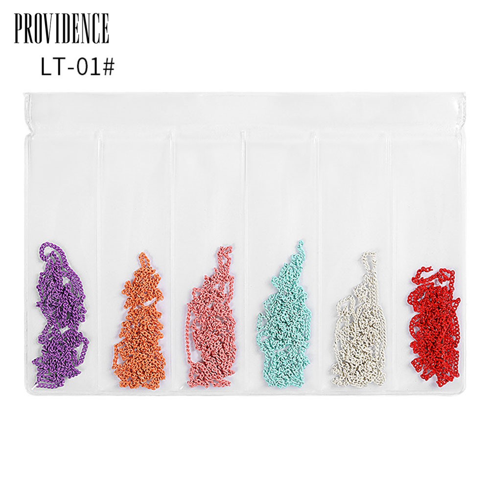 Providence Punk Style Mixed Size Nail Chains 3D Alloy Art Decorations DIY Manicure Supplies