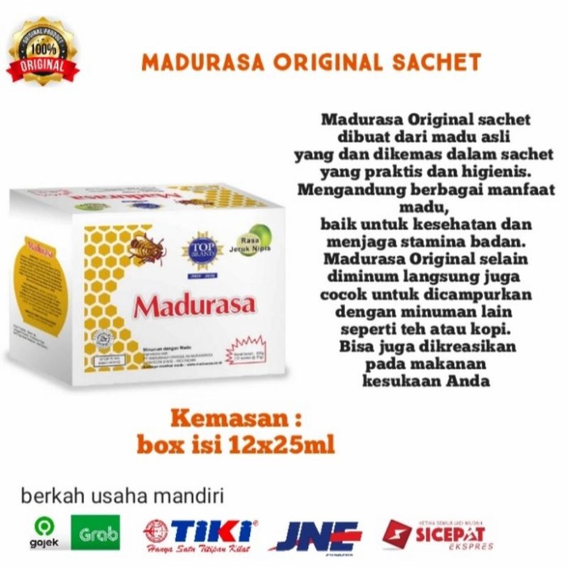 

Madurasa Original sachet Box isi 12x25ml