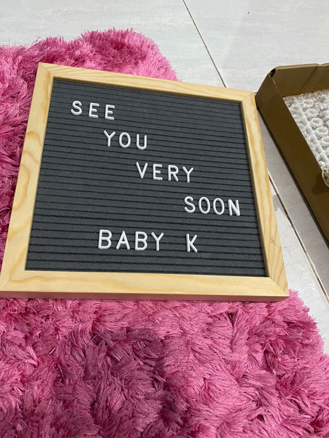 GUGUGAGA | Letter Board / Papan Nama Bayi / Felt Letter Board / Papan