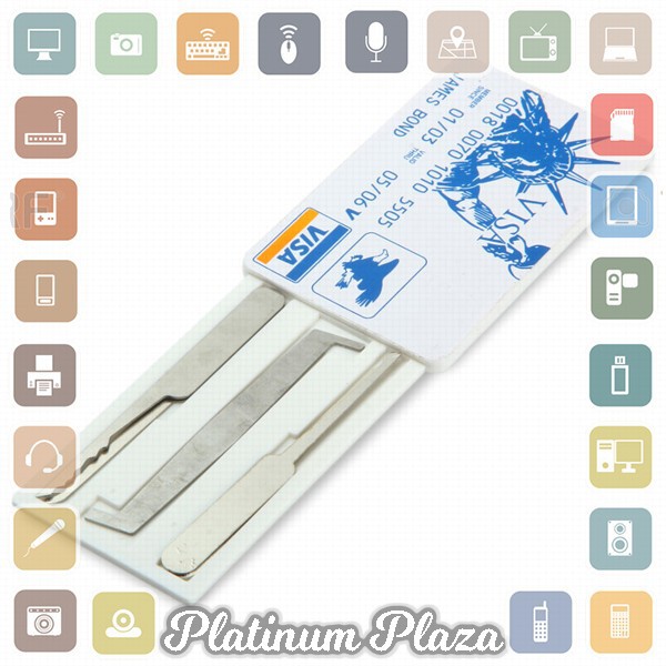 Credit Card Lock Pick Set - White`60H2XE-