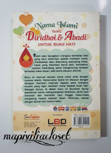 Buku Nama Bayi Islami Yang Diridhoi Dan Abadi Untuk Buah Hati Shopee Indonesia