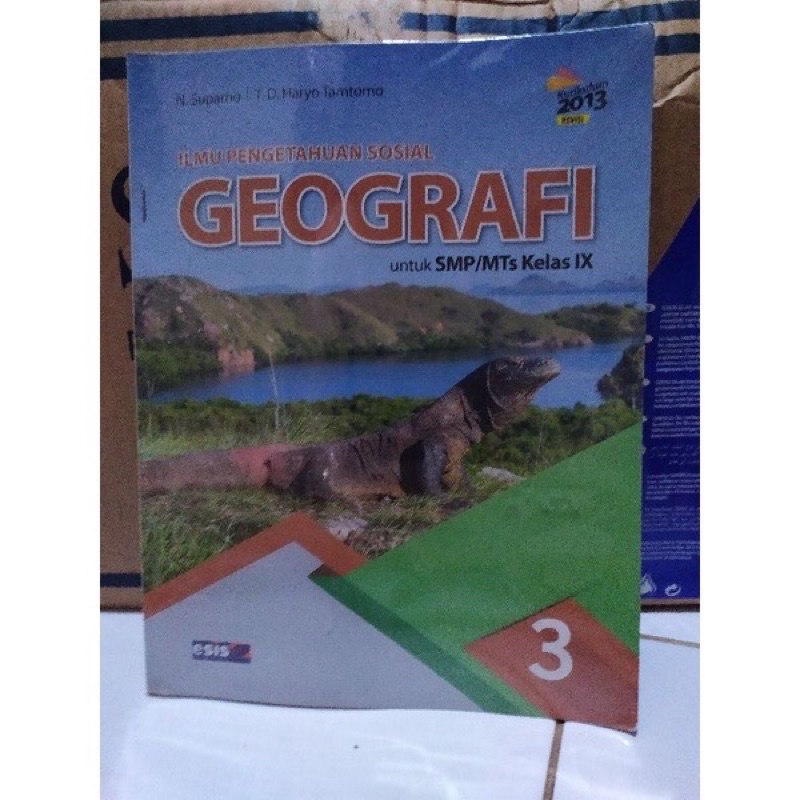 Buku Geografi kelas 9/IX SMP ESIS Erlangga K13 Revisi