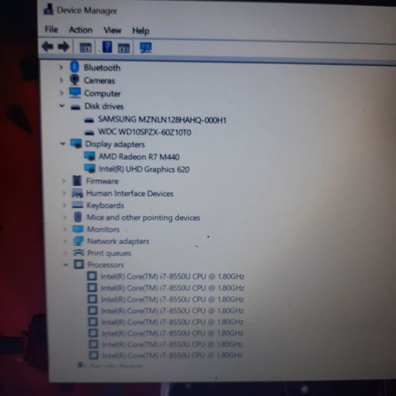 Laptop HP 14s-ck0132TU Core i7 - 8550U Ram 8/SSD 128GB+HDD 1TB Amd Radeon R7 M440 2GB Keyboard Backlight