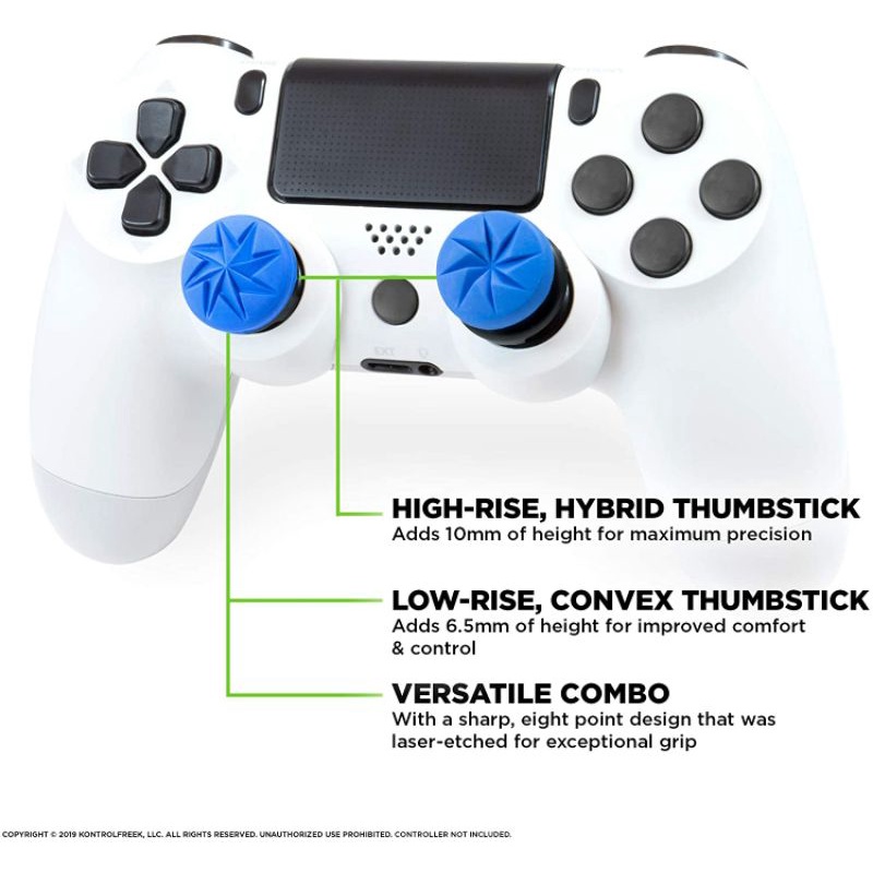 KontrolFreek FPS Edge untuk Pengontrol PS4/PS5 (2155-PS5) Biru