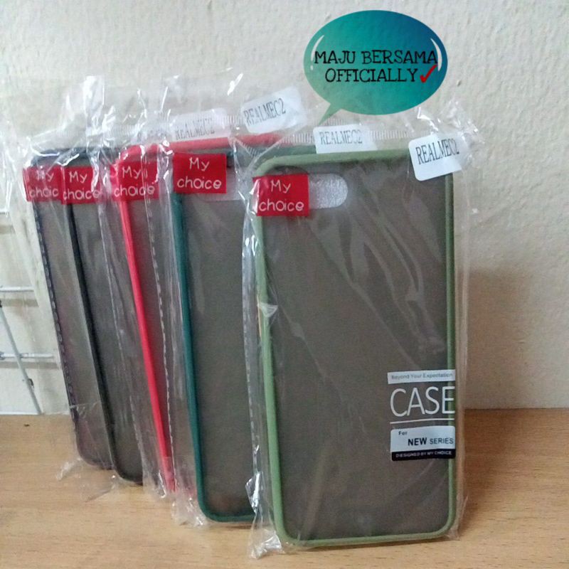 [MB] softcase bumper case aero Realme C2 free antigores / my choice case silikon Realme C2