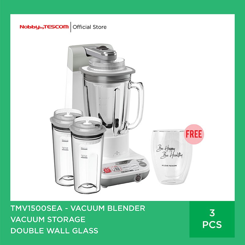 Harga murah -        Promo Tescom Vacuum Blender TMV1500 + FREE 1 Vacuum Storage
