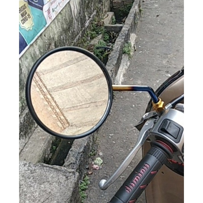 Spion carbon scoopy tangkai twotone model scoopy pemakaian semua motor HONDA