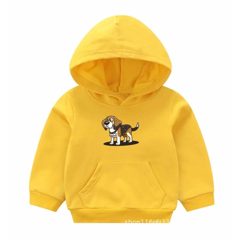 Hoodie Dog brownies Anak Fleece Pakaian Anak