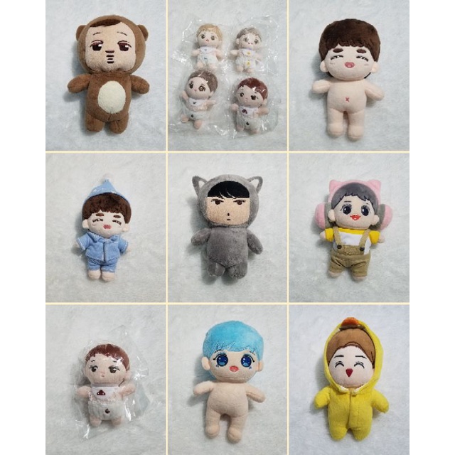 READY STOCK Kpop Exo Doll 20cm 15cm Gomini Honey Nini Sewoo cheese nini Peach Dudu Babyboo
