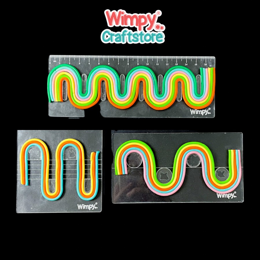 

Baru Wimpy Rainbow Guide Alat Clay Tools Cetakan Clay Pelangi Alat Ukur Clay
