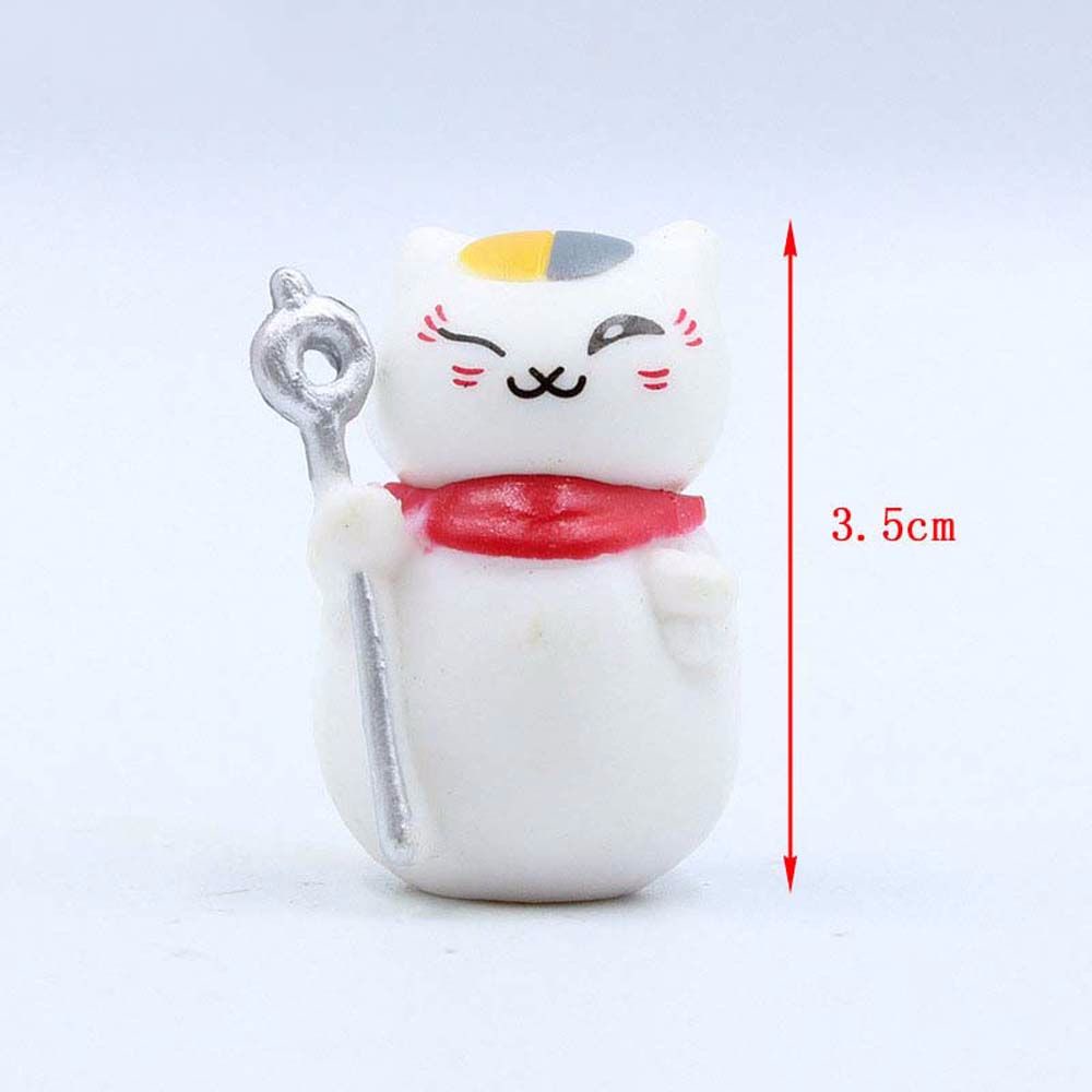 SKJK  Mini Anime Natsume Yuujinchou Anime Action Figure Nyanko Sensei Collection Model Desktop Ornaments Statue 6pcs/lot Toys Gifts Natsume Modle Toys