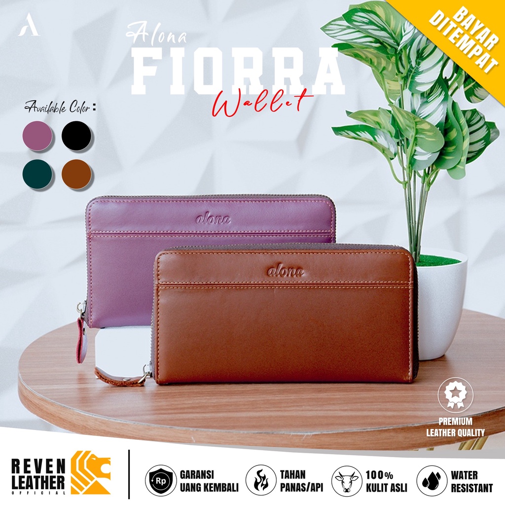 Dompet Kulit Panjang Handbag Wanita Tas Tangan Hand Bag Wallet Hp Handphone Perempuan 12 Slot Kartu Bahan Original Kulit Sapi Asli Premium Branded