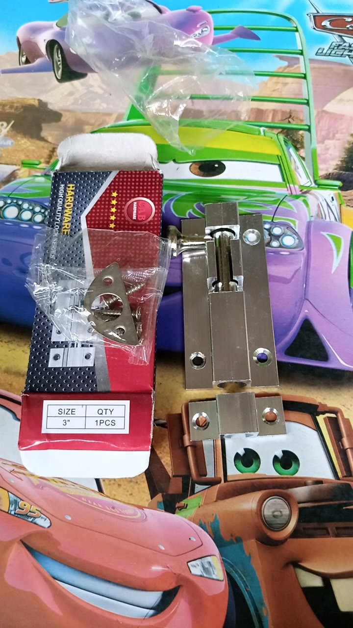 Murah ! Grendel Stainless Uk 3 Cab | Grendel Slot Cab Hardware | Grendel Pintu / Jendela