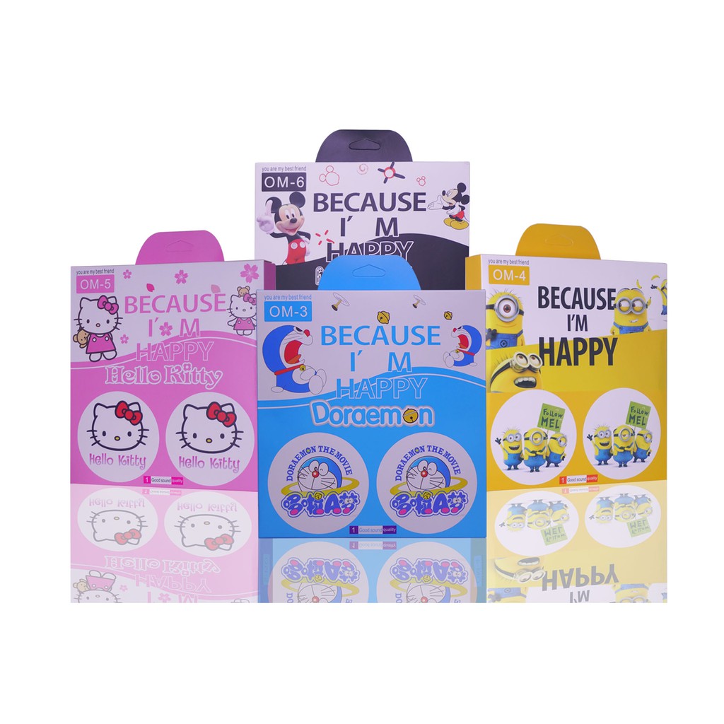 MallCasing - Headset Karakter / Headphone Kabel / Earphone Anak - Anak Lucu