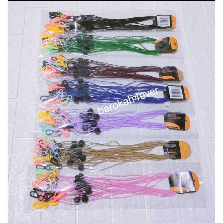 Strap Masker 2in1 Polos Minimalis (Free plastik per pc)