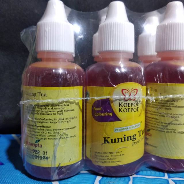 

Pewarna makanan kuning tua