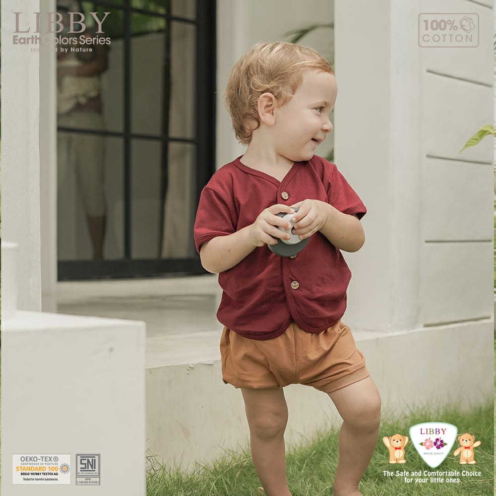 LIBBY BABY EARTH COLORS SERIES #2 Comfy Set Pendek