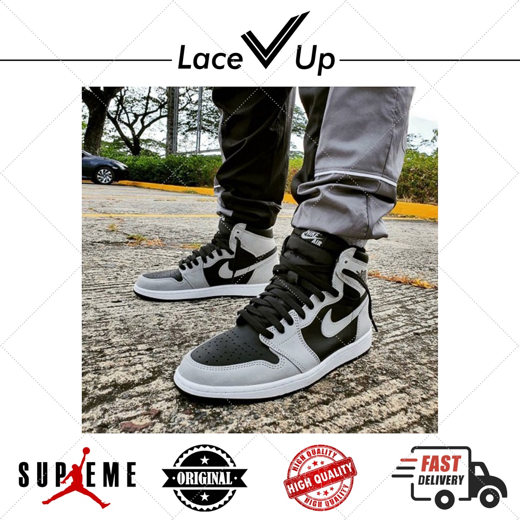 Tali Sepatu AJ AF1 Dunk Classic Black Flat Laces Shoelaces (Hitam)