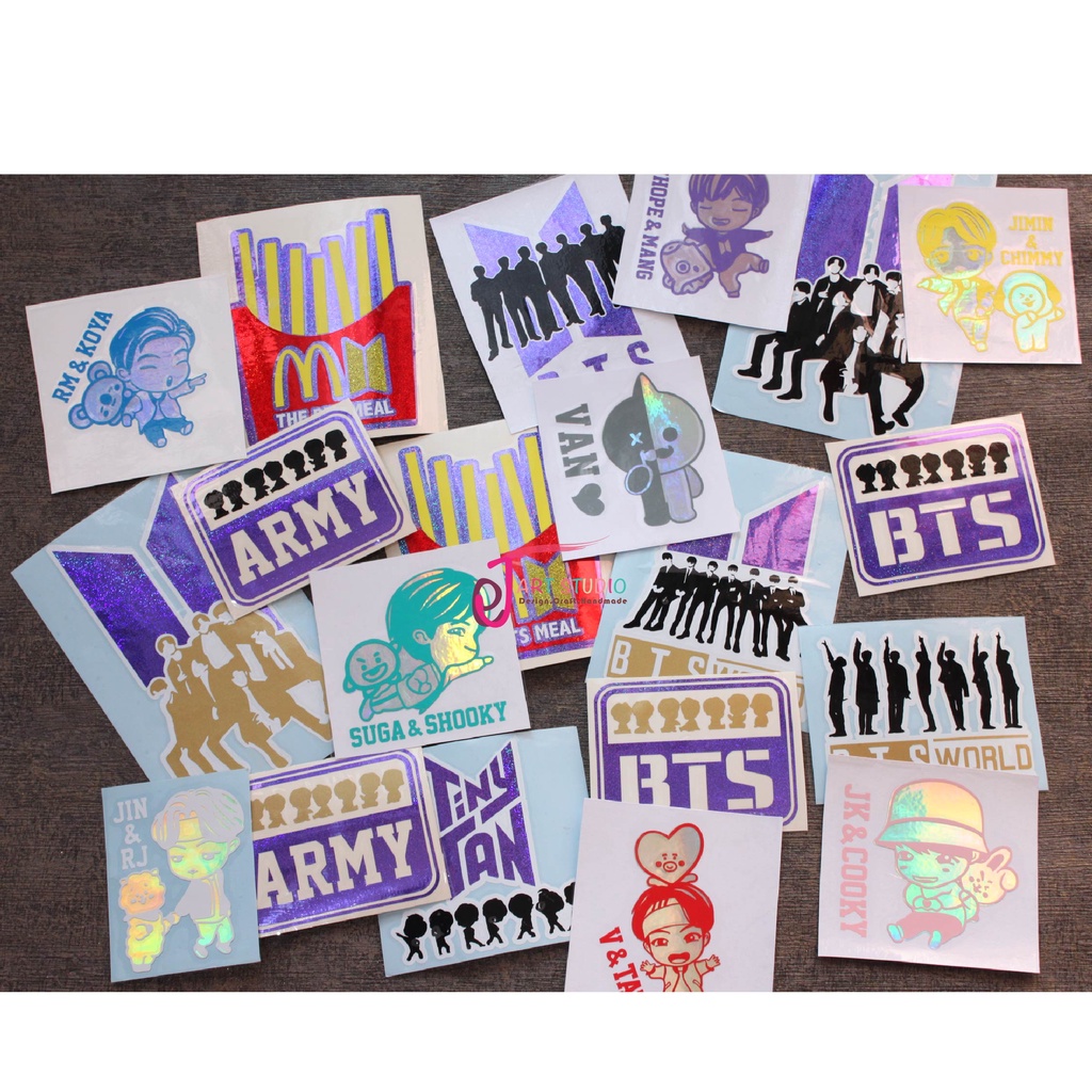 

Sticker BTS/ Sticker BTS Hologram / Sticker Kpop / BTS PURPLE
