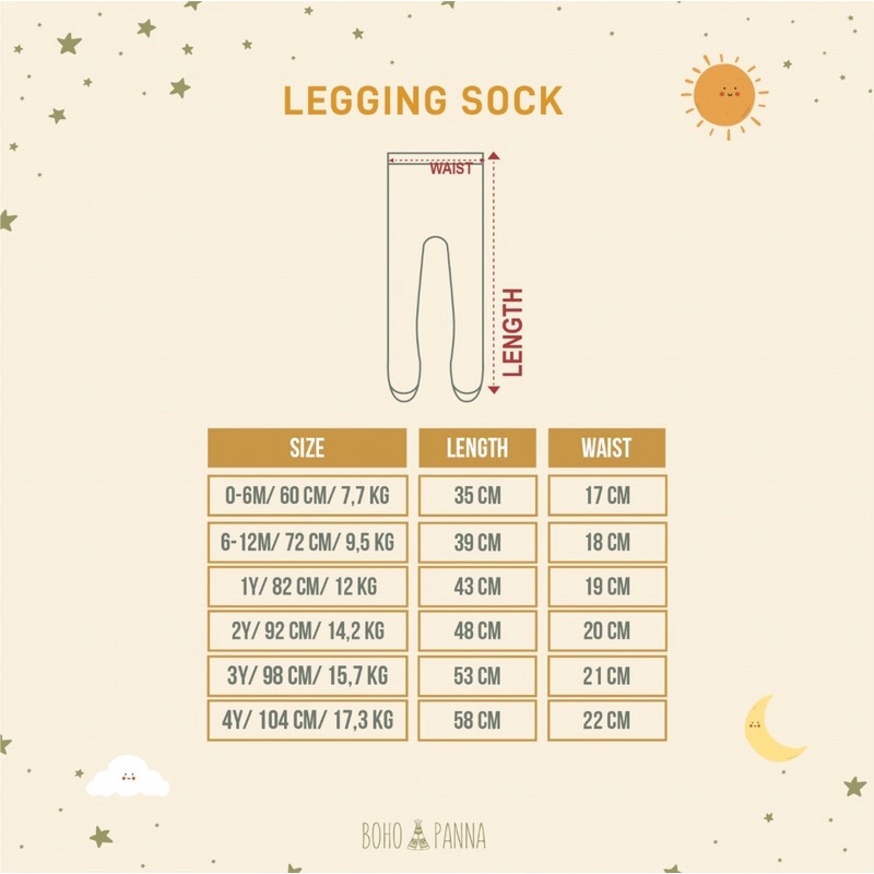 Bohopanna - Legging Sock (New&amp;Lama)