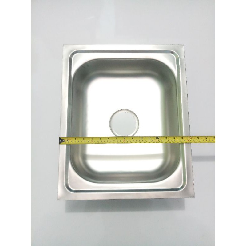 Bak cuci piring Stainless 50cm × 40cm + Afur - Khusus DKI by Gosend - Grab