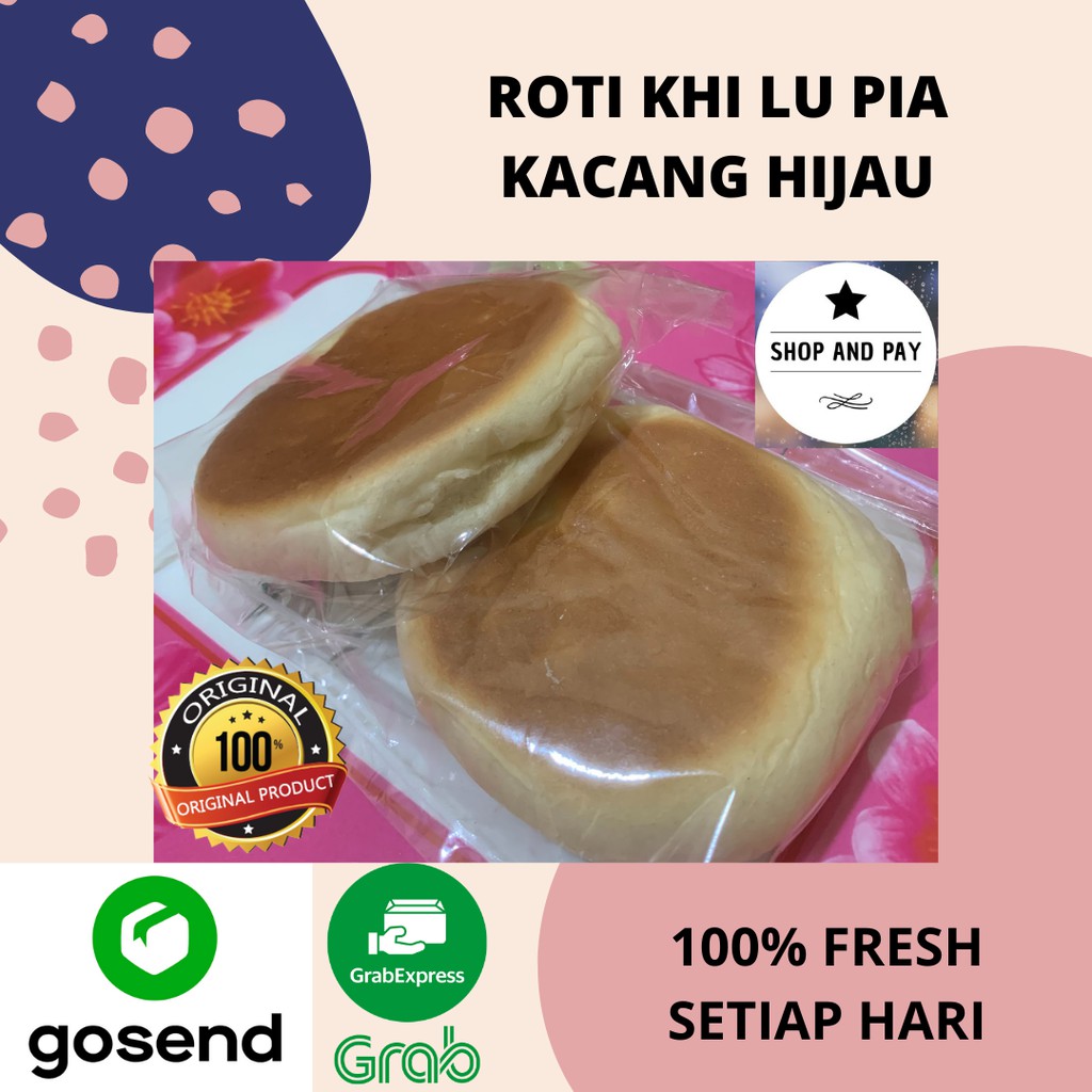 

Roti Khi Lu Pia KhiLuPia Khi Lu Phiang Kacang Hijau Khas Pontianak 3 PCS