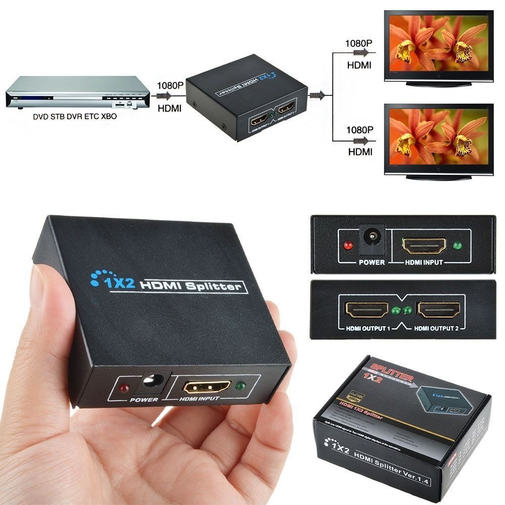 HDMI Splitter 2 Port - Splitter HDMI 2 port