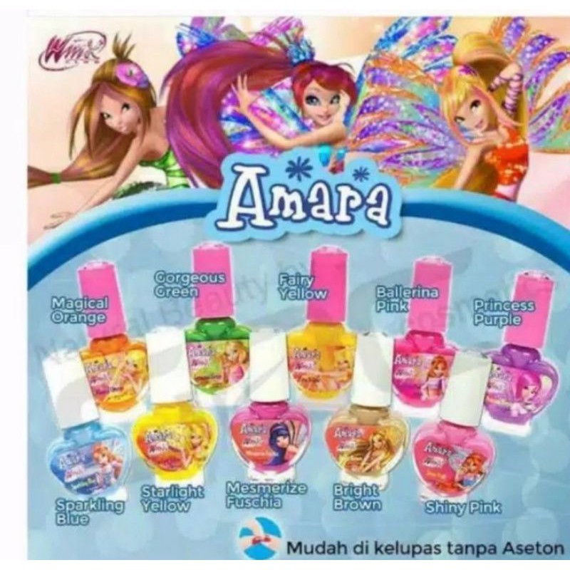 amara winx nail polis / Kutek Anak / Mainan Make Up