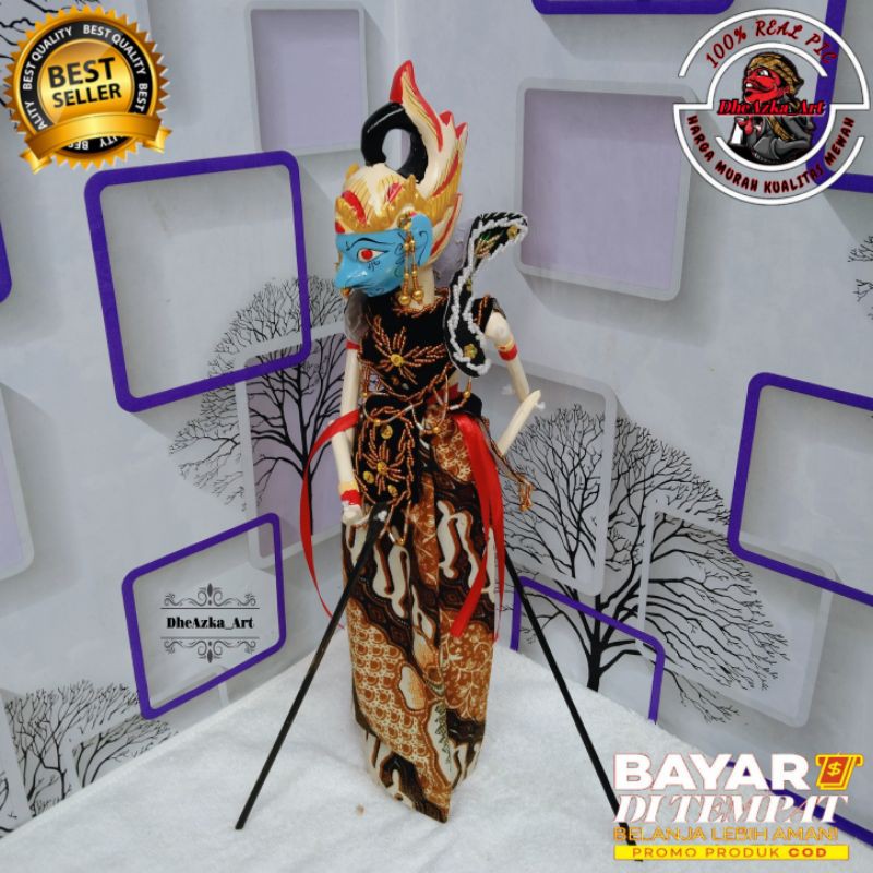 Wayang Golek Gatotkaca 35cm+Sayap