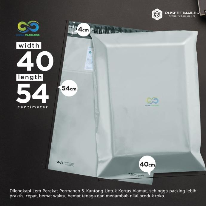 

POLYMAILER LIGHT GRAY ABU 40CM X 54CM - AMPLOP PACKING ONLINE SHOP - LIGHT GRAY, 40 X 54 bisa cod