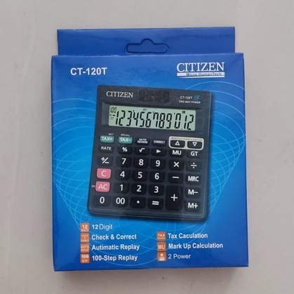 

Kalkulator Citizen CT 120 T Calculator Alat Hitung 12 digit