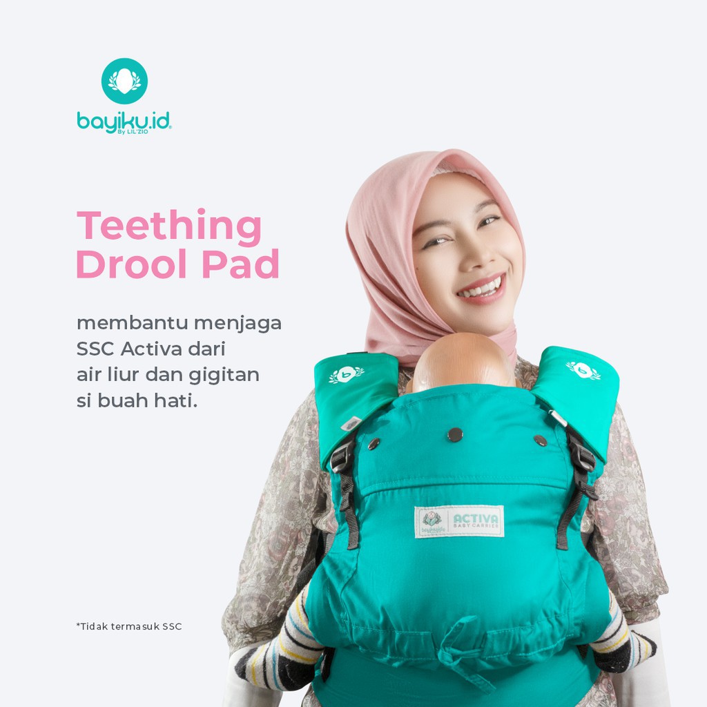 Teething Drool Pad Gigitan Bayi Gendongan Activa Bayiku.id