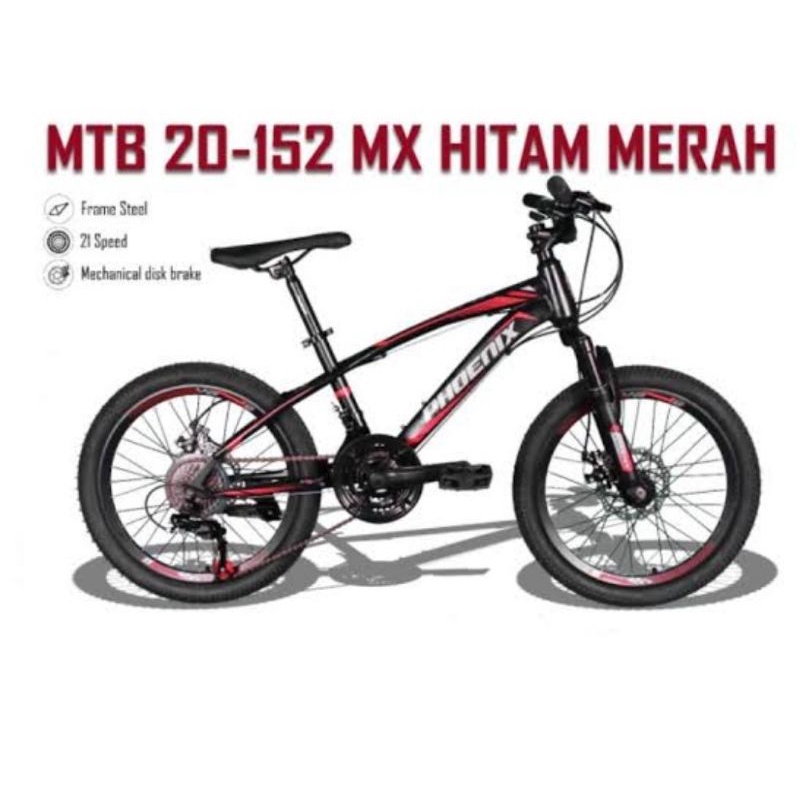 sepeda mtb 20 inch Phoenix 152 MX Terbaru
