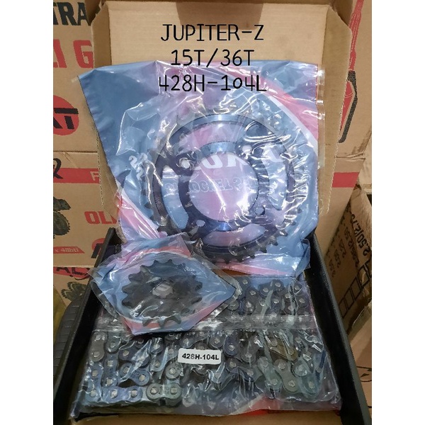 GEAR PAKET SCOYCO KUALITAS SEPUHAN CHAIN SPROCKET SET JUPZ JUPZ1 SUPRA FITNEW VEGA ZR MEGAPRO-4
