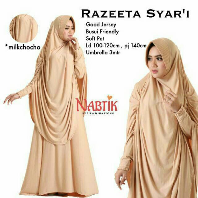 Gamis busui Razeeta Syar'i Nabtik || Gamis nabtik || gamis syari
