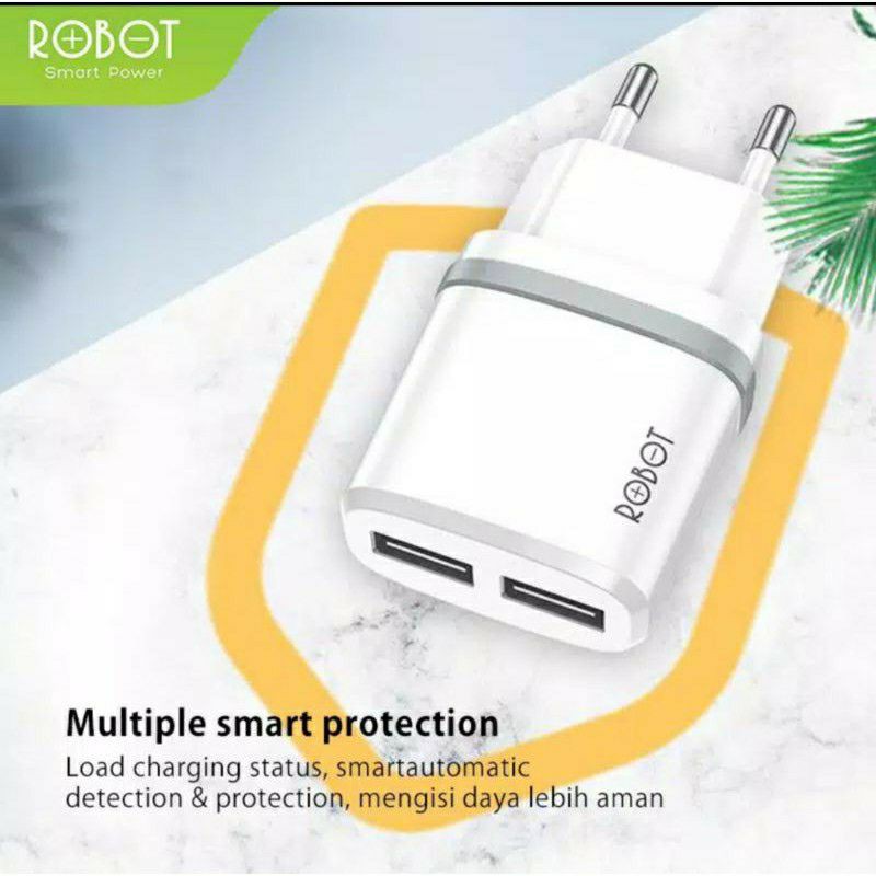 Robot RT-K9 RTK9 Charger Adaptor 2 Port Dapat Kabel Micro USB Android