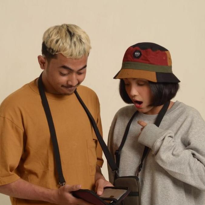 Rainbow Bucket Hat Rckls Fenical Topi Gemitoko